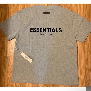 Fear of God Essentials Gray Short Sleeve Tee